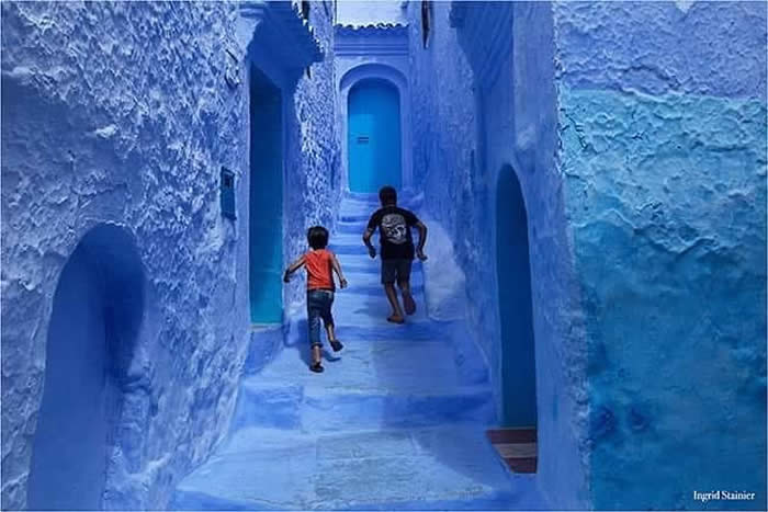 Joyful Life of Children in Chaouen, Morocco by Ingrid Stainier