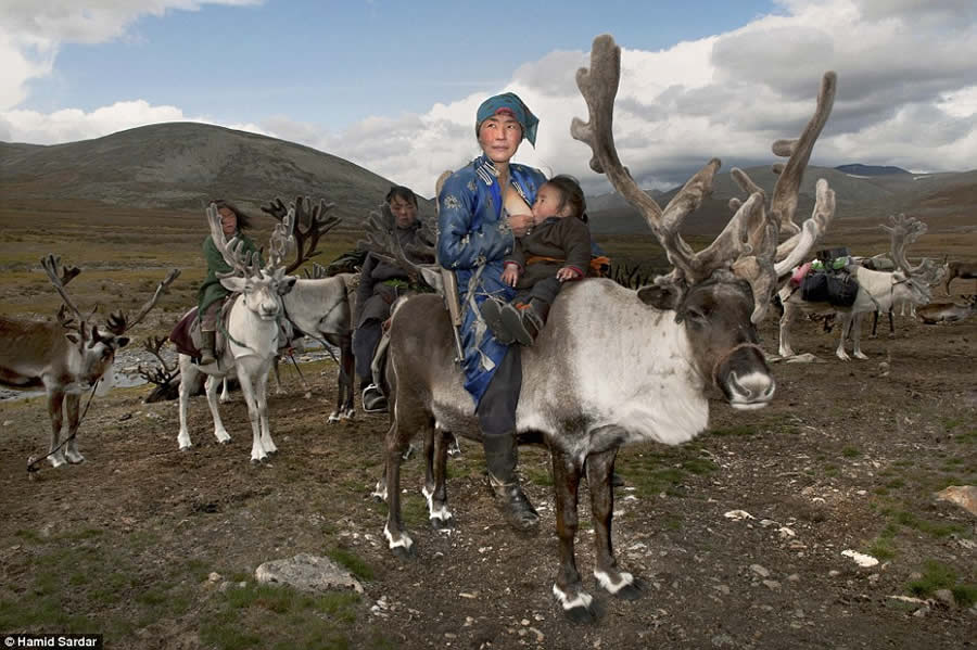 The Everyday Life of the Reindeer People Living in Mongolia by Hamid Sardar-Afkhami