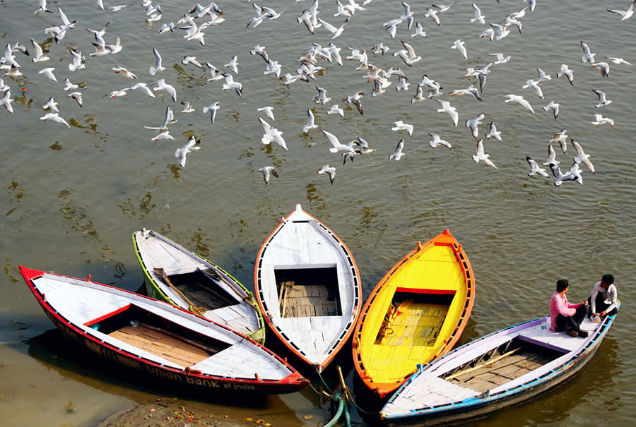 Varanasi in Winter Fog by Manish Khattry